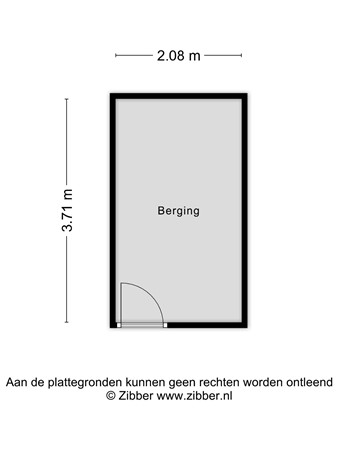 Floorplan - Cederstraat 93, 5037 JC Tilburg