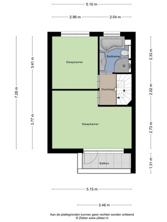 Floorplan - Bijsterveldenlaan 272, 5045 ZS Tilburg