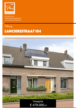 Brochure preview - brochure Lanciersstraat 104 Tilburg