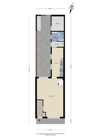 Floorplan - Generaal Winkelmanstraat 32, 5025 XR Tilburg