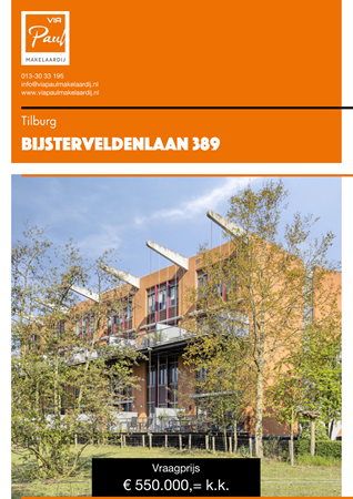 Brochure preview - brochure Bijsterveldenlaan 389 Tilburg