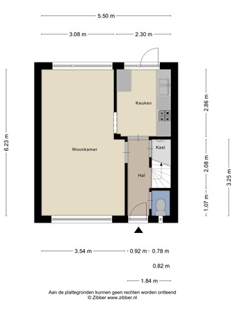 Floorplan - Trouwlaan 110, 5021 WN Tilburg
