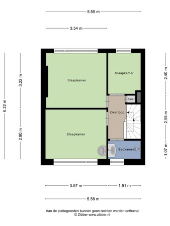 Floorplan - Trouwlaan 110, 5021 WN Tilburg
