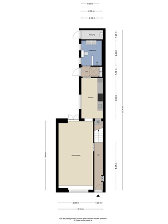Floorplan - Nieuwstraat 43, 5021 WS Tilburg