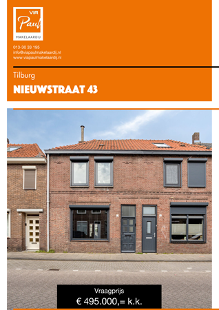 Brochure preview - brochure Nieuwstraat 43 Tilburg