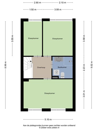 Floorplan - Mookstraat 12, 5045 KH Tilburg