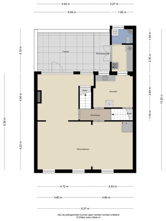 Floorplan - Willem Ii-Straat 46, 5038 BH Tilburg