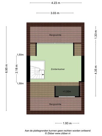 Floorplan - Kotterstraat 34, 5017 CX Tilburg