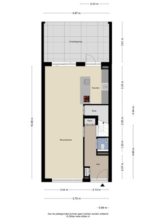 Floorplan - Reinier Claeszenstraat 22, 5021 VK Tilburg