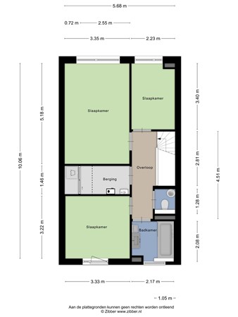 Floorplan - Reinier Claeszenstraat 22, 5021 VK Tilburg