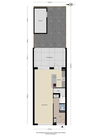 Floorplan - Reinier Claeszenstraat 22, 5021 VK Tilburg