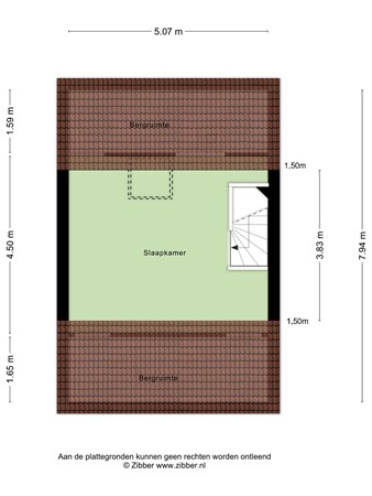Floorplan - Muggenbergstraat 13, 5045 DH Tilburg
