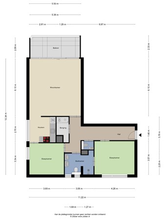 Floorplan - Magentahof 20, 5044 SN Tilburg