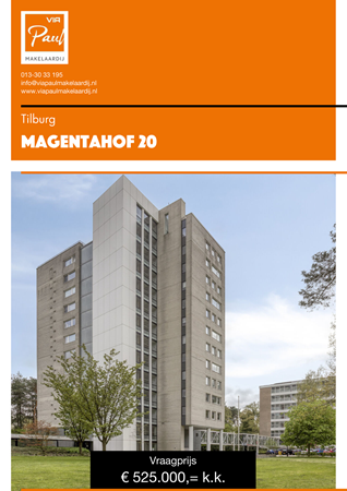 Brochure preview - brochure Magentahof 20 Tilburg