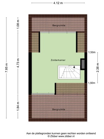 Floorplan - Bukskinstraat 12, 5046 CP Tilburg