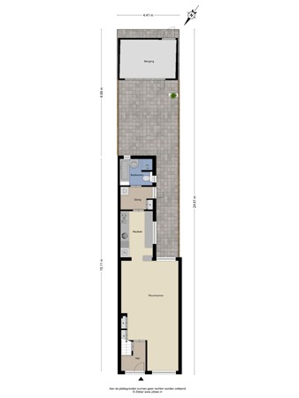 Floorplan - Bukskinstraat 12, 5046 CP Tilburg