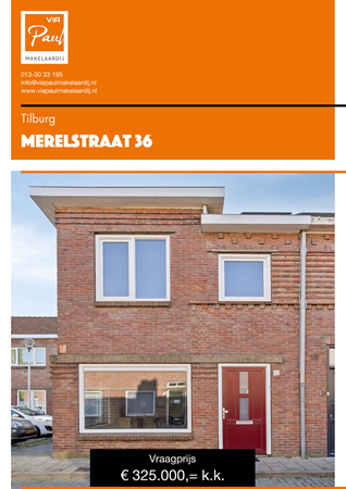 Brochure preview - brochure Merelstraat 36 Tilburg