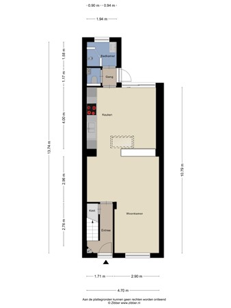 Floorplan - Jan Scharpstraat 17, 5014 RB Tilburg