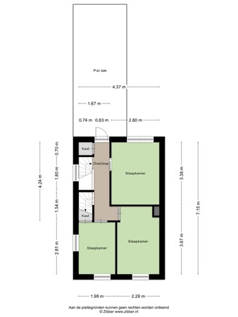 Floorplan - Valkenierstraat 4, 5021 DG Tilburg