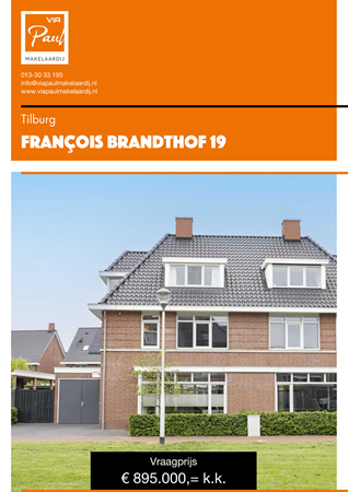 Brochure preview - brochure François Brandthof 19 Tilburg
