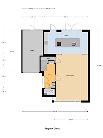 Floorplan - François Brandthof 19, 5026 DE Tilburg