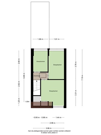 Floorplan - Outshoornstraat 89, 5041 KN Tilburg