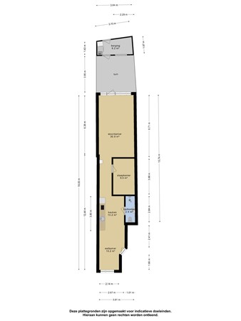 Floorplan - Bisschop Zwijsenstraat 119, 5021 KB Tilburg