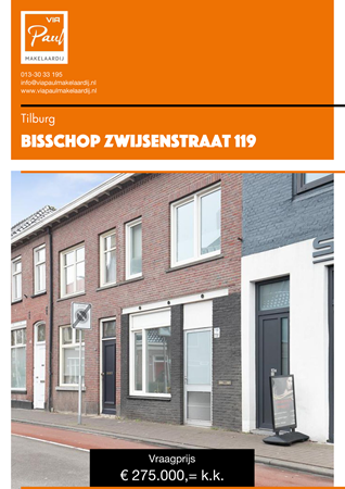 Brochure preview - brochure Bisschop Zwijsenstraat 119 Tilburg