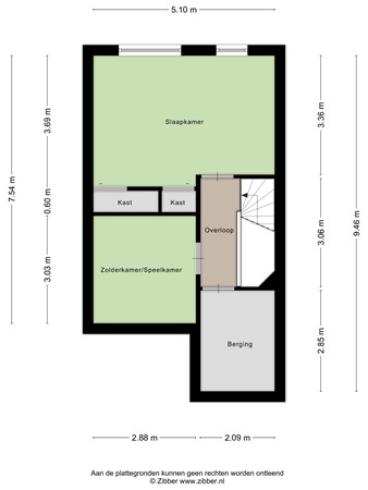 Floorplan - Vlijmenstraat 2, 5036 SV Tilburg