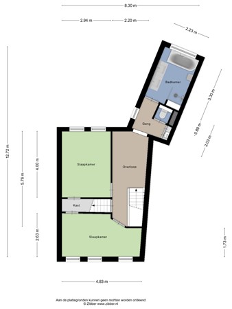 Floorplan - Prinsenhoeven 13, 5017 GC Tilburg