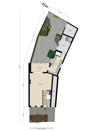 Floorplan - Prinsenhoeven 13, 5017 GC Tilburg