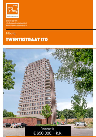 Brochure preview - brochure Twentestraat 170 Tilburg