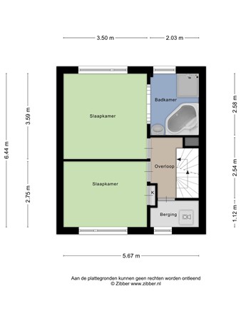 Floorplan - Hoevenseweg 66, 5017 AG Tilburg