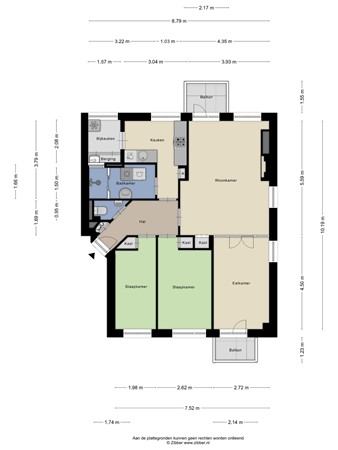 Floorplan - Pieter Brinkmanstraat 3, 5025 VN Tilburg