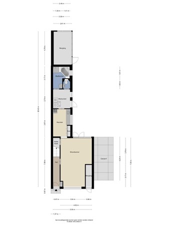 Floorplan - Leharstraat 22, 5011 KC Tilburg