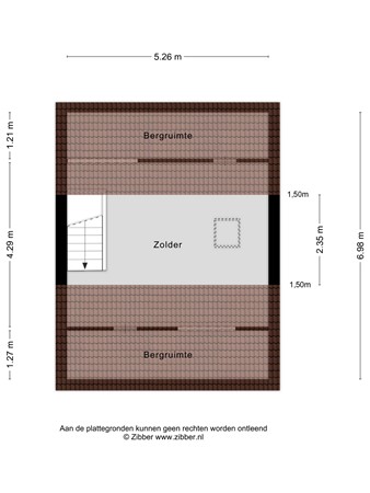 Floorplan - Leharstraat 22, 5011 KC Tilburg