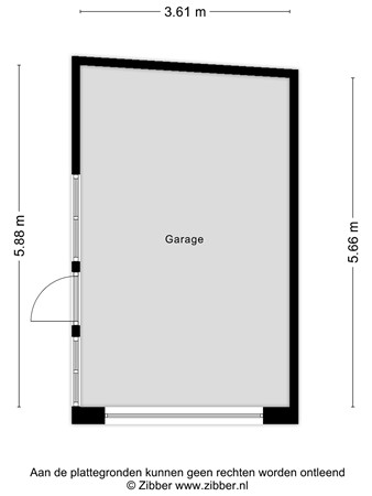 Floorplan - Klaverstraat 85, 5025 MC Tilburg