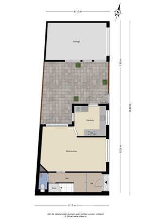 Floorplan - Klaverstraat 85, 5025 MC Tilburg