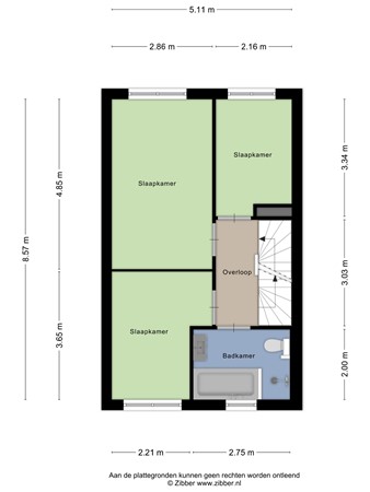Floorplan - Bernard Leenestraat, 5026 CA Tilburg