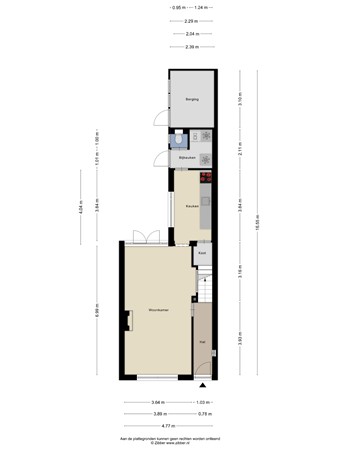 Floorplan - Cornelis Speelmanstraat 12, 5018 GB Tilburg