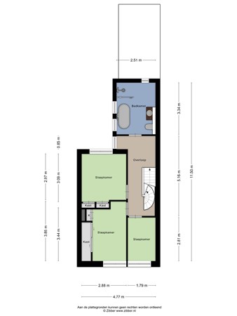 Floorplan - Cornelis Speelmanstraat 12, 5018 GB Tilburg