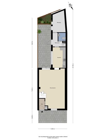 Floorplan - Kardinaal Vaughanstraat 30, 5046 DR Tilburg