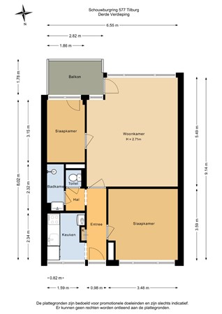 Floorplan - Schouwburgring 577, 5038 TX Tilburg