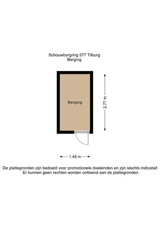 Floorplan - Schouwburgring 577, 5038 TX Tilburg