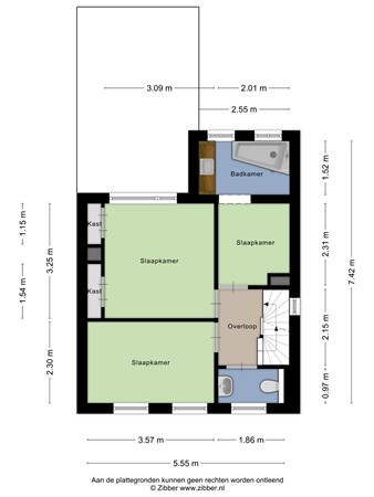 Floorplan - Christiaan Huygensstraat 41, 5025 ED Tilburg