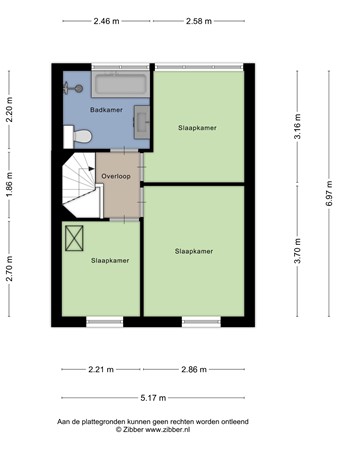 Floorplan - Gronsveldlaan 35, 5043 LP Tilburg