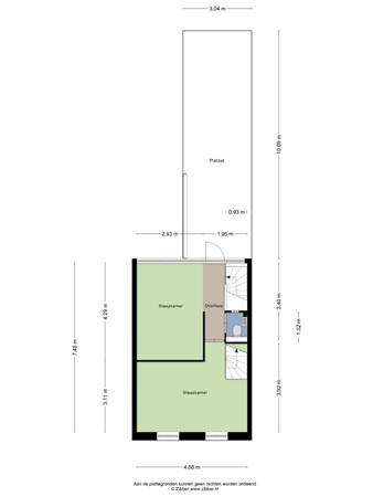 Floorplan - Hoogvensestraat 110, 5017 CH Tilburg