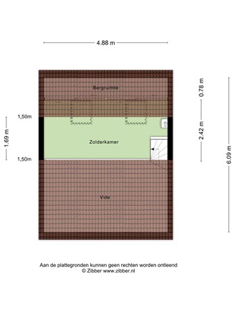 Floorplan - Hoogvensestraat 110, 5017 CH Tilburg