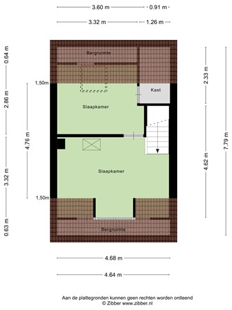 Floorplan - Hendrik de Keijserstraat 19, 5041 JA Tilburg