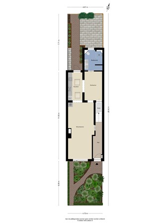 Floorplan - Hendrik de Keijserstraat 19, 5041 JA Tilburg